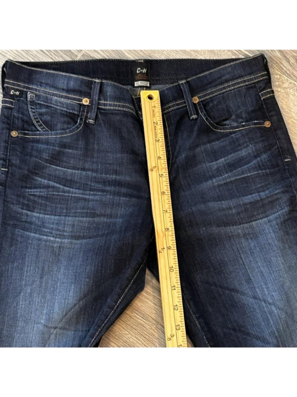 Citizens Of Humanity Dani Jeans Womens 28 Blue Dark Wash Cropped Straight Cuffed - Picture 11 of 13